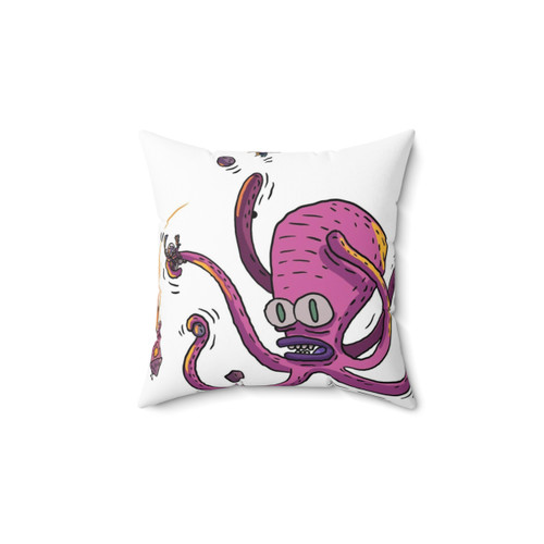 Space Octopus Decorative Pillow