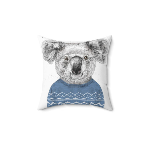 Adorable Winter Koala Decorative Pillow
