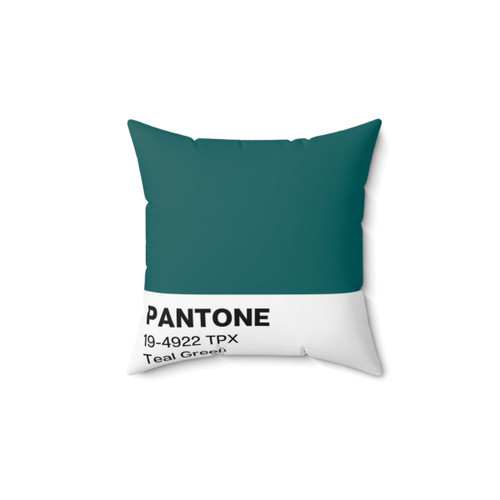 Pantone Teal Green Decorative Pillow