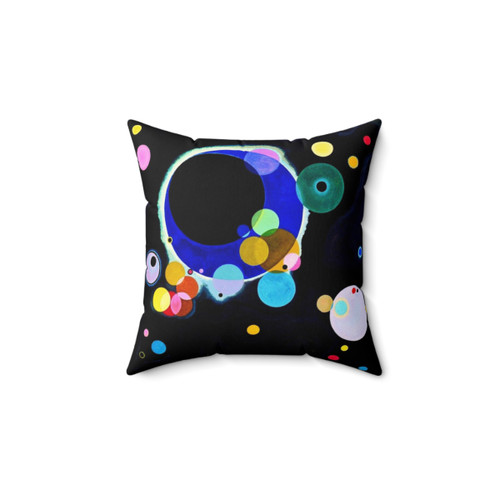 Wassily Kandinsky Abstract Art Pillow featuring Several Circles design