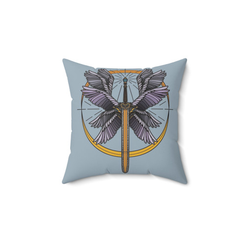 Heavenly angel wing decorative pillow