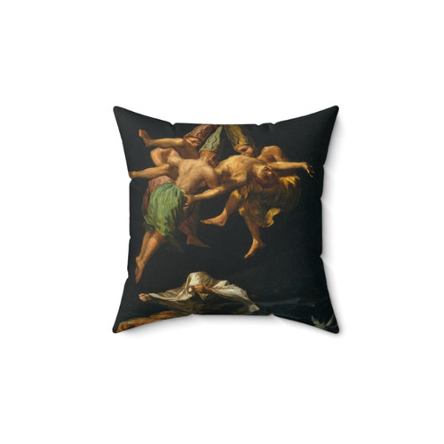 Goya Romanticism Art Pillow featuring The Journey of the Witches