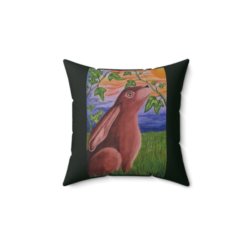 Hare in the Meadow Decorative Throw Pillow