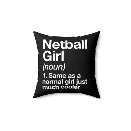 Netball Girl Funny Sports Pillow