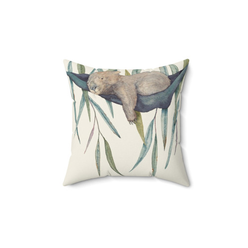 Sleepy Head Pillow with Cute Australian Wombat Design