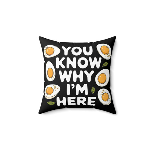 Funny deviled egg pillow for Thanksgiving lovers