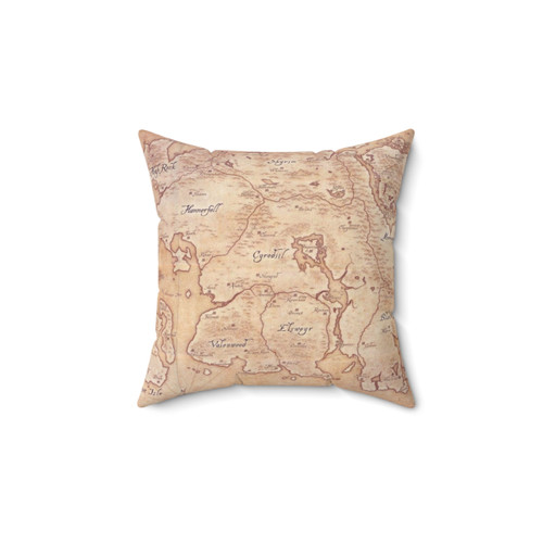 Skyrim Tamriel Pillow - Cozy Gaming Home Decor