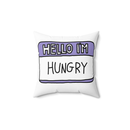 Hungry Themed Decorative Throw Pillow