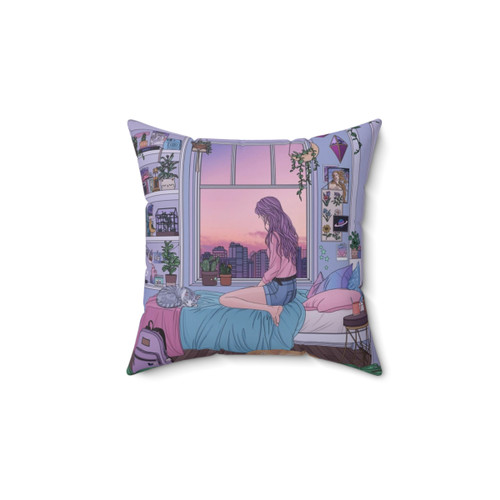 Ease Pastel Aesthetic Pillow for Bedroom or Living Room