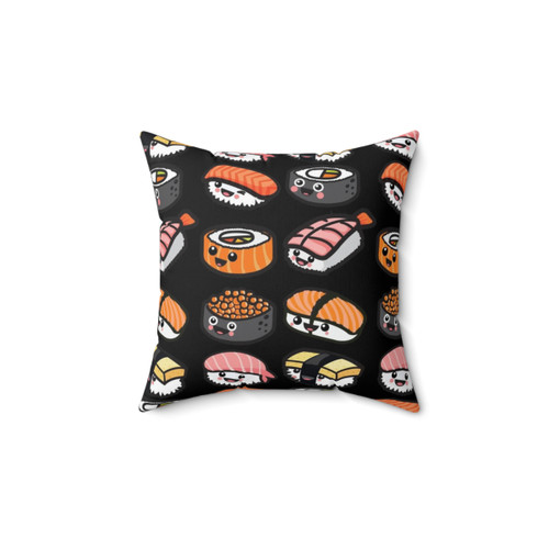Kawaii Sushi Throw Pillow
