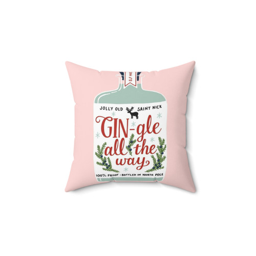 Gin Lovers Christmas Pillow