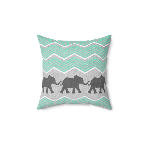 Elephant Print Throw Pillow