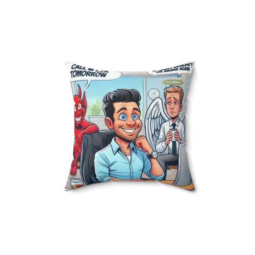 Funny Call In Sick Pillow