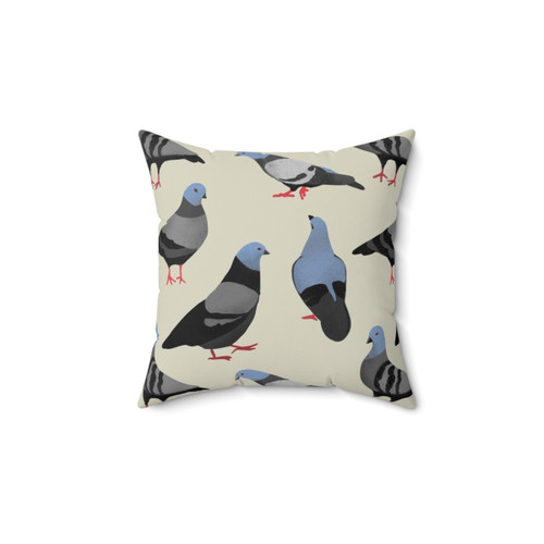 Colorful Pigeon Themed Pillow by Design 33
