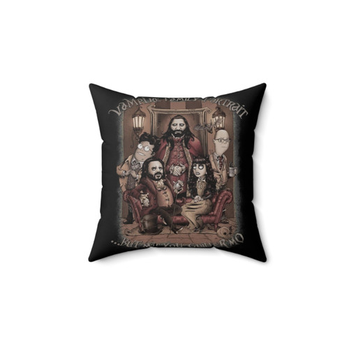 Vampire Family Portrait Pillow - What We Do in the Shadows Theme