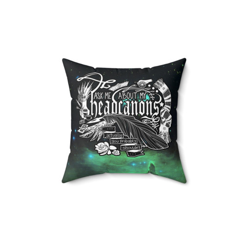 Customizable Headcanons Throw Pillow for Fans