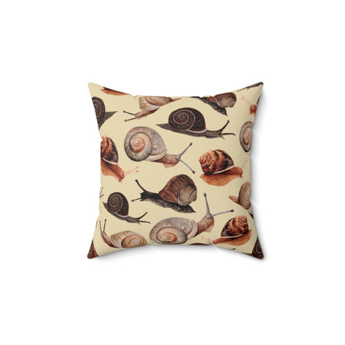 Snail Print Decorative Pillow