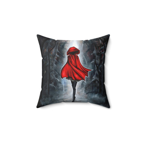 Dark Fantasy Little Red Riding Hood Pillow
