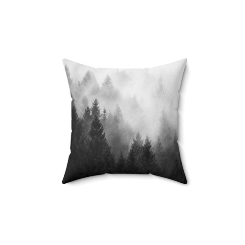 Misty Romantic Retro Fall Wilderness Pillow