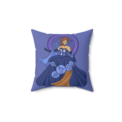 Gallifreyan Girl Themed Decorative Pillow
