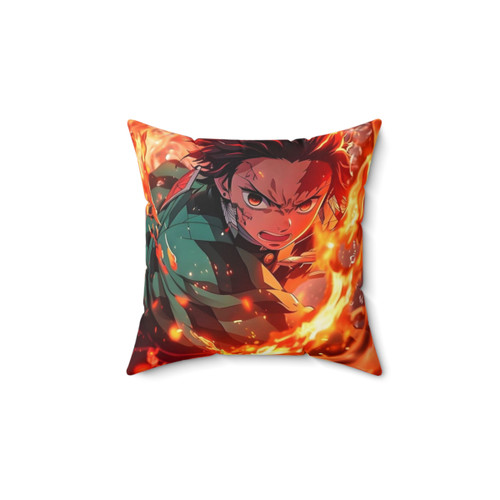 Tanjiro's Breath of Flame Pillow - Iconic Anime Character