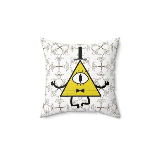 Bill Cipher Gravity Falls Themed Decorative Pillow