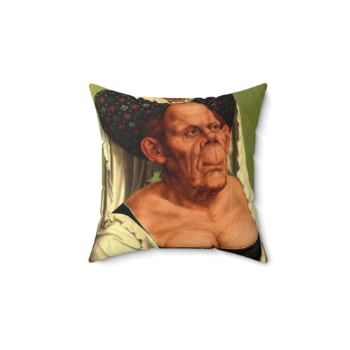 The Ugly Duchess Renaissance Portrait Pillow
