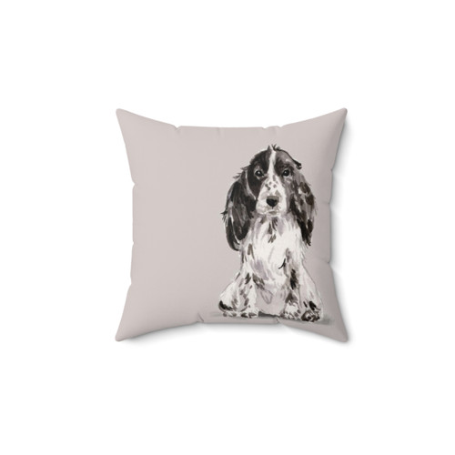 Cocker Spaniel Illustration Decorative Pillow