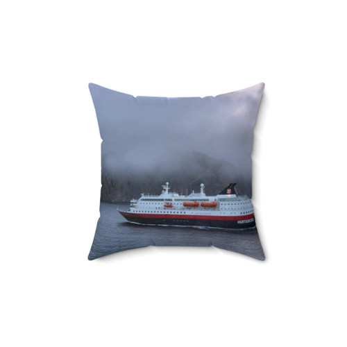 Hurtigruten 'Kong Harald' Cruise Ship Pillow