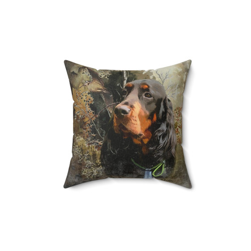 Gordon Setter Woodcock Hunting Pillow