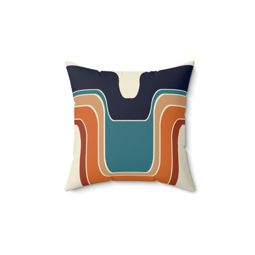 Mod Wave Space Pillow - Retro Mid-Century Modern Decor