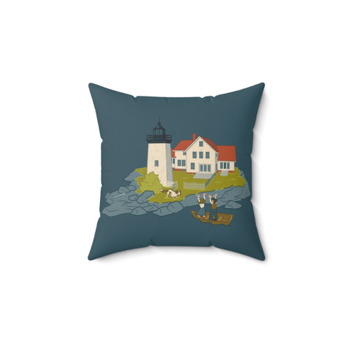 Hendricks Head Light Pillow - Coastal Maine Decor