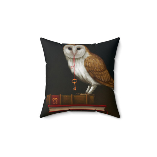 Key to Knowledge Owl Decorative Pillow