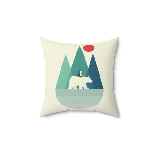 Cute Bear Throw Pillow for Bedroom and Sofa Decor