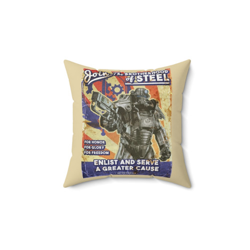 Brotherhood of Steel Propaganda Poster Pillow