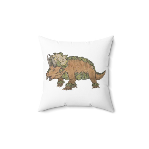 Cauliflower Triceratops Dinosaur Pillow