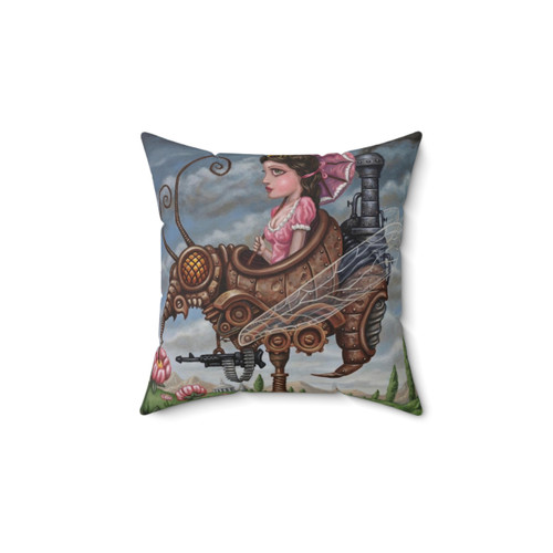 Steampunk Queen Wasp Decorative Pillow