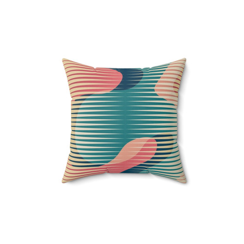 Colorful geometric Papercuts 9 pillow