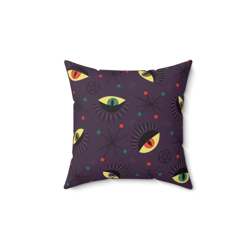 Reptile Witch Ghost Eyes Decorative Pillow