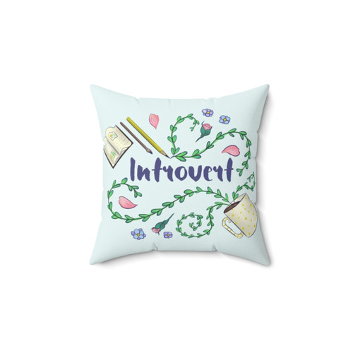 Introvert Pillow - Cozy, Kawaii Design