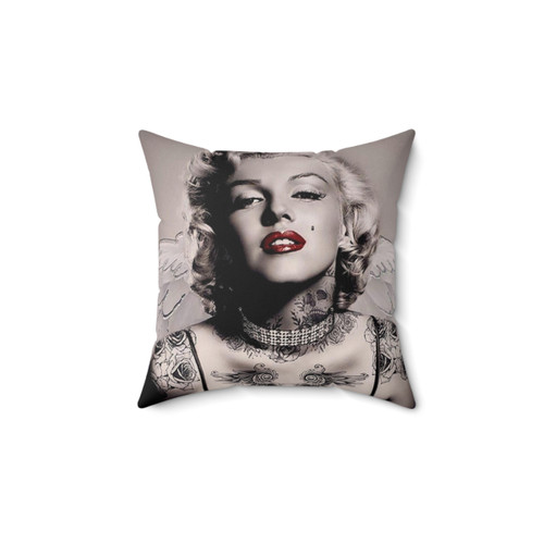 Vintage Abstract Tattooed Wings Pillow