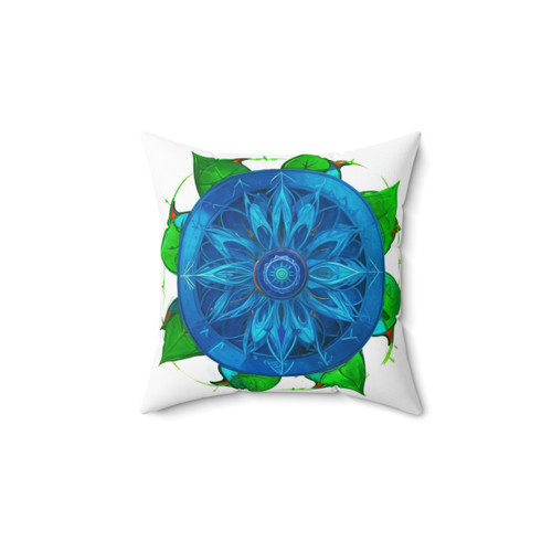 Athletic Mandala Pillow with Sigil Design for Positive Energy