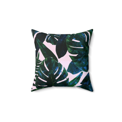 Tropical Botanical Plants Painting Pillow