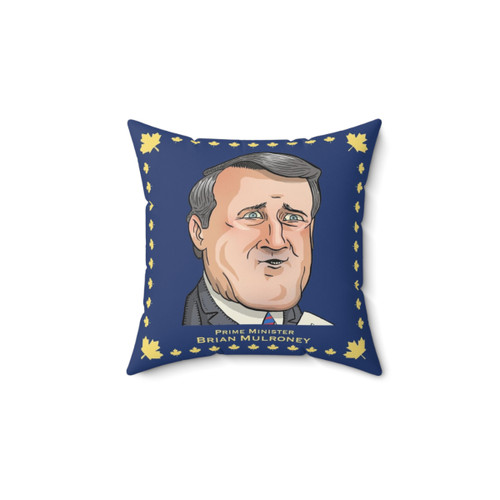 Caricature Brian Mulroney Pillow