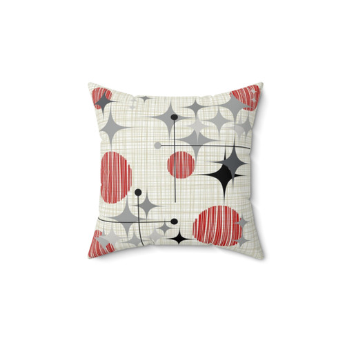 Eames Era Atomic Starburst Decorative Pillow