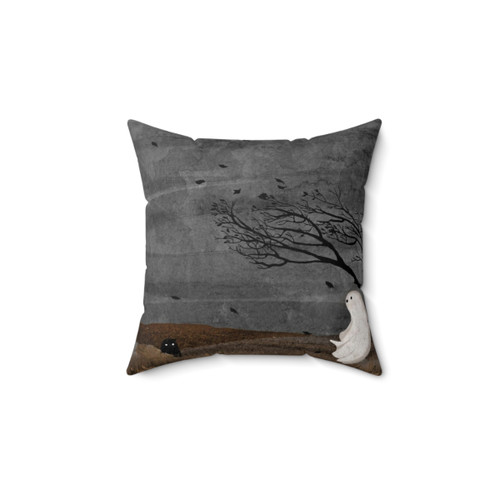 Windy Moor Landscape Pillow
