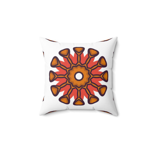 Seamless floral pattern throw pillow