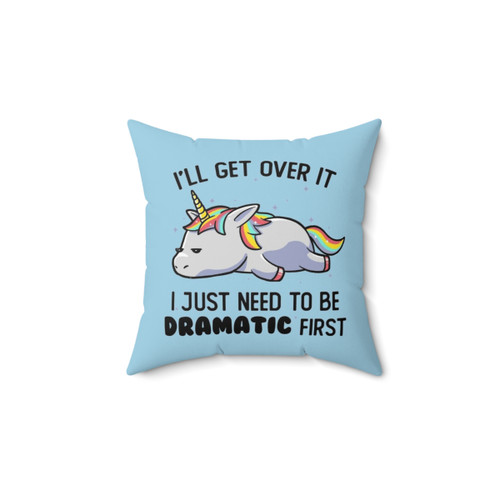 Colorful unicorn throw pillow for sleepy and lazy unicorn lovers