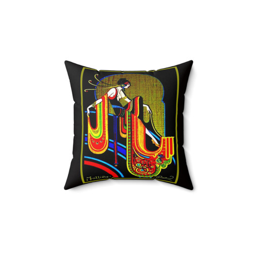 Vintage 1920s Art Deco Flapper Pillow