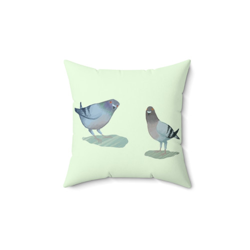 Pigeons Pillow - Soft and Cuddly Decor for Bird Enthusiasts